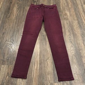 Maroon Jeggings high rise